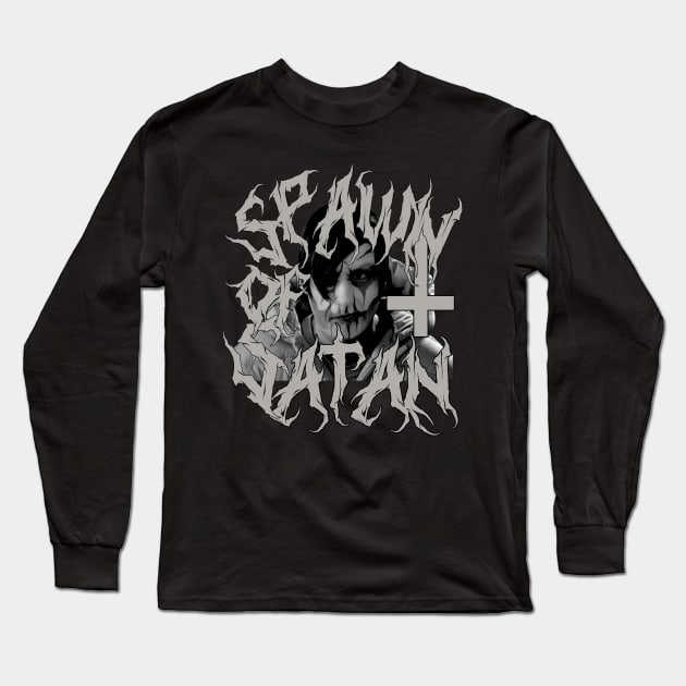 Spawn Of Satan (corpse paint version 2) Long Sleeve T-Shirt by The Dark Vestiary